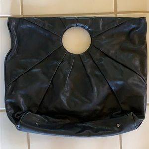 Black Round Handle Handbag Tote Bag NEW W/O TAGS